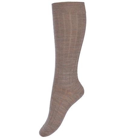 Condor Knee-High Socks - Rib - Wool - Sand