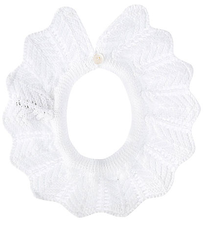 Condor Teething Bib - Knitted - White