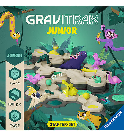 GraviTrax Junior Byrjun-Setja - Jungle - 100 Partar