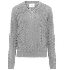 Grunt Bluse - Strick - GrAron - Grey Melange
