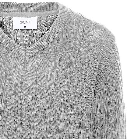 Grunt Blouse - Knitted - GrAron - Grey Melange