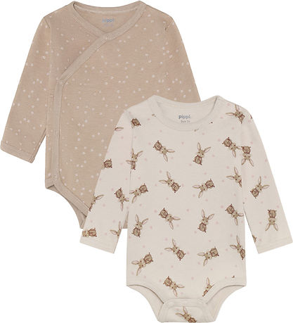 Pippi Baby Samfella l/e - 4 Pakki - Flint Stone