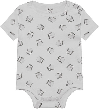 Pippi Baby Bodysuit s/s - 4-Pack - Rainy Day