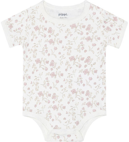 Pippi Baby Bodysuit s/s - 4-Pack - Violet Ice
