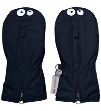 Color Kids Mittens w. Zipper - Total Eclipse