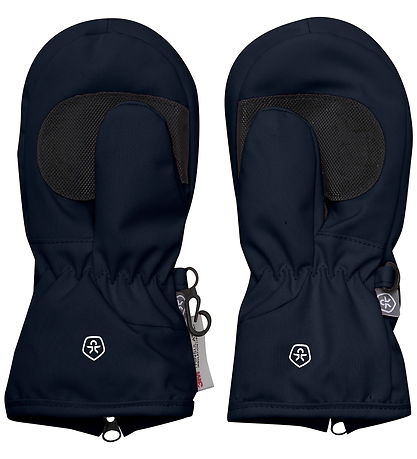 Color Kids Mittens w. Zipper - Total Eclipse