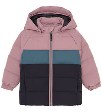 Color Kids Down Jacket - Quilt & Colorbl. - Woodrose