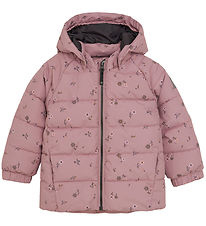 Color Kids Down Jacket - Quilt & AOP - Woodrose