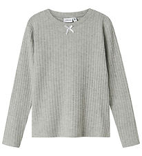 Name It Blouse - NkfOlene - Grey Melange