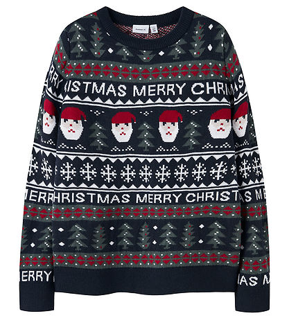 Name It Sweatshirt - NknRastokka - Gebreid - Dark Sapphire