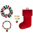 Name It Accessories set - NkfRistmas - Jester Red/CHRISTMAS SOCK