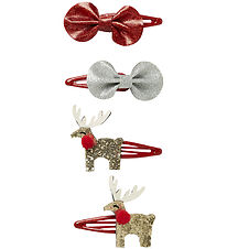 Name It Hair clips - NkfReinbow - 4-Pack - Jester Red