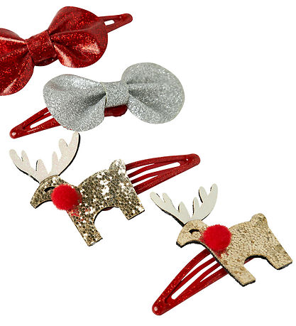 Name It Hair clips - NkfReinbow - 4-Pack - Jester Red