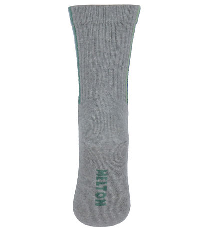 Melton Strumpor - Light Grey Melange