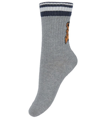 Melton Socks - Tiger - Light Grey Melange