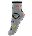 Melton Sokken - Anti-Slip - Gamen - Light Grey Melange