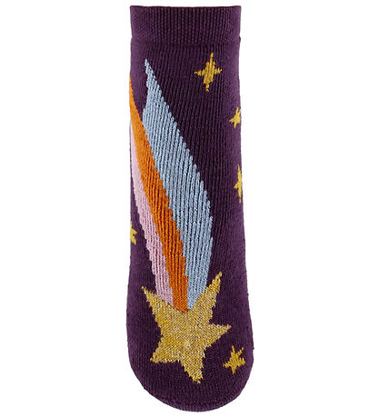 Melton Socks - Anti-Slip - Shooting Star - Hydrangea