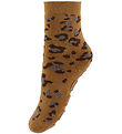 Melton Strumpor - Anti-Slip - Leopard - Kex