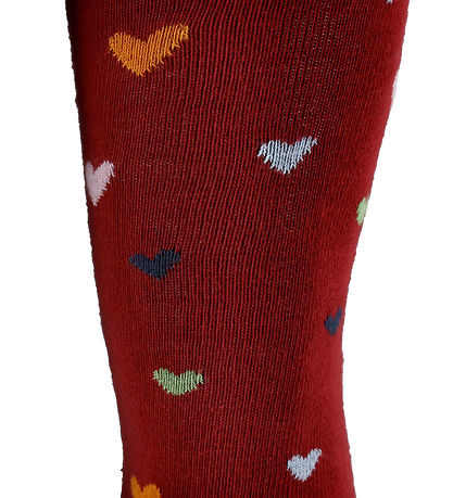 Melton Tights - Wild Hearts - Sundried Tomato