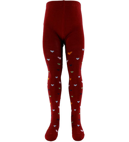 Melton Tights - Wild Hearts - Sundried Tomato