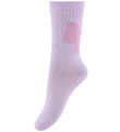 Melton Socks - Bow - Cloud Lilac