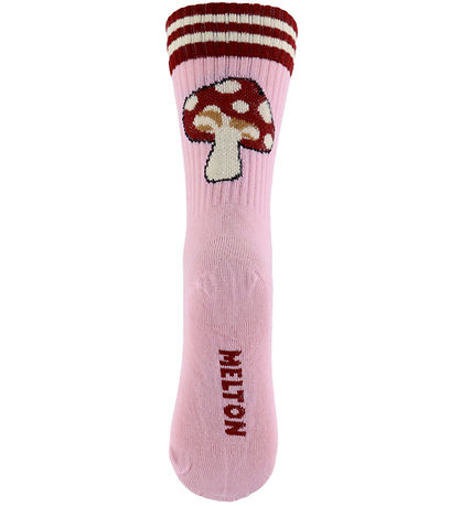 Melton Socks - Mushroom - Pink Nectar