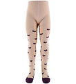 Melton Strumpfhosen m. Bögen - Glitter - Crystal Pink
