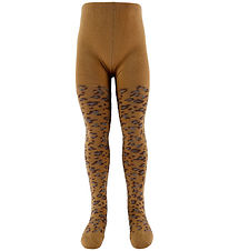 Melton Tights - Leopard - Biscuit
