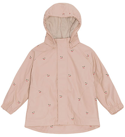 Konges Sløjd Rainwear w. Suspenders - PU - Rainy Palm - Cherry