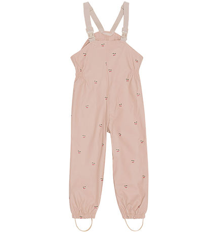 Konges Sløjd Rainwear w. Suspenders - PU - Rainy Palm - Cherry