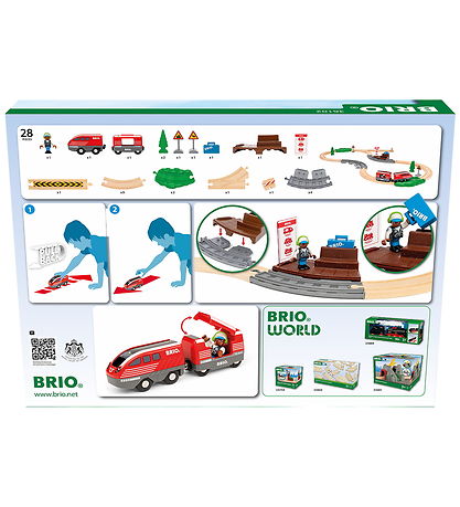 BRIO World Train set - Pull & Slip - 28 Parts