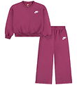 Nike Sweat Set - Wide Leg - Sweet Beet