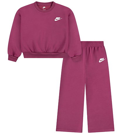 Nike Sweat Set - Wide Leg - Sweet Beet