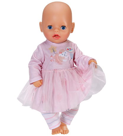 Baby Born Poppenkleding - Jurk/Broek - 36 cm - Roze