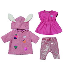 Baby Born Doll Clothes - Coat set w. Dress - 43 cm
