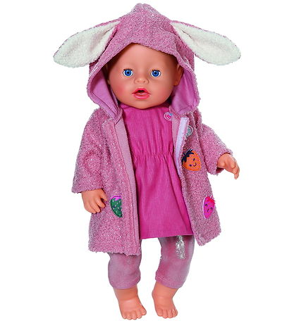 Baby Born Doll Clothes - Coat set w. Dress - 43 cm