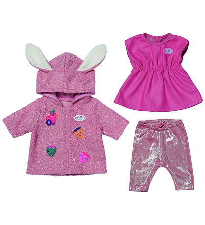 Baby Born Doll Clothes - Coat set w. Dress - 43 cm