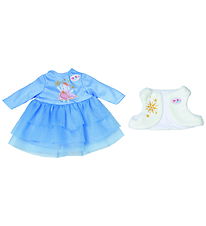 Baby Born Doll Clothes - Dress - 36 cm - Blue