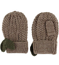 Konges Sløjd Mittens - Knitted - Fruity - Bunny Brown Melange