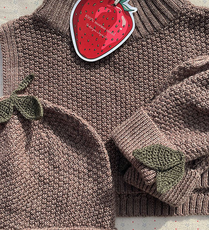Konges Sløjd Mittens - Knitted - Fruity - Bunny Brown Melange