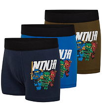 LEGO® Wear Ninjago Boxershorts - 3er-Pack - LwAgan - Blau - Grün