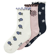 Name It Socks - 3-Pack - NmfOalia - Navy Blazer/Burnished Lila