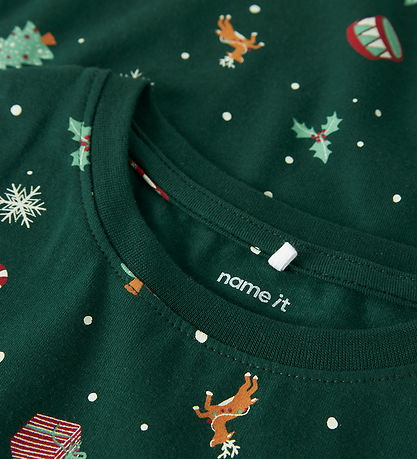 Name It Pyjama Set - 2 Parts - NknVismas - Botanical Garden/Xmas