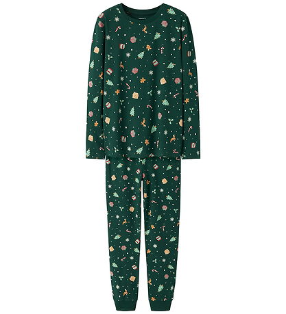 Name It Pyjama Set - 2 Parts - NknVismas - Botanical Garden/Xmas