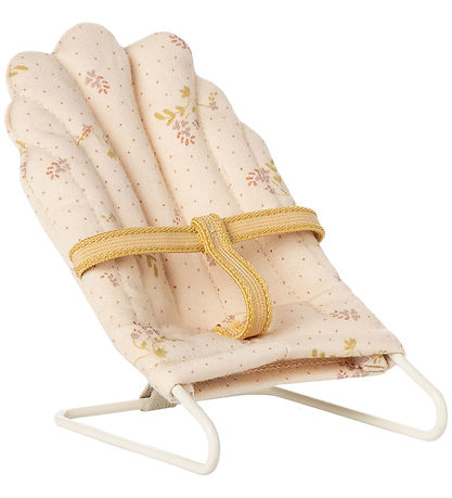 Maileg Miniature Reclining Chair - My - Off White w. Flowers