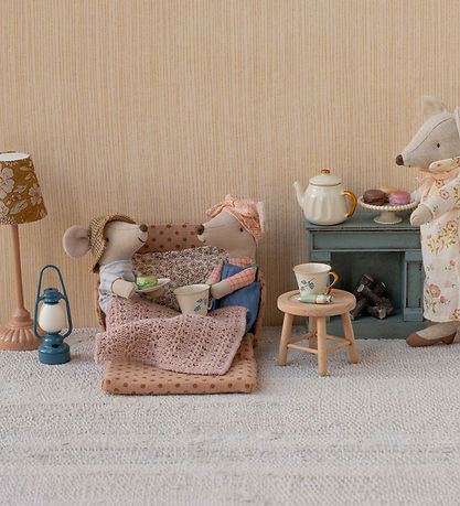 Maileg Miniature Sofa - Mouse - Pink w. Dots