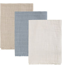 Pippi Muslin Cloths - Noos - 3-Pack - 65x65 cm - Ashley Blue