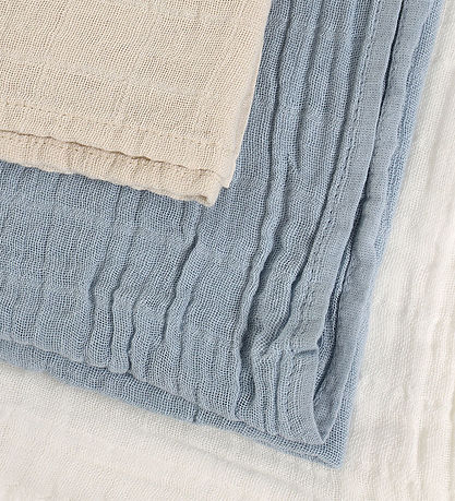 Pippi Muslin Cloths - Noos - 3-Pack - 65x65 cm - Ashley Blue