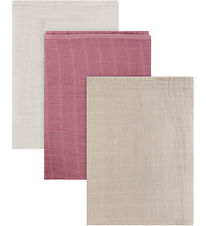 Pippi Muslin Cloths - Noos - 3-Pack - 65x65 cm - Mauve Orchid