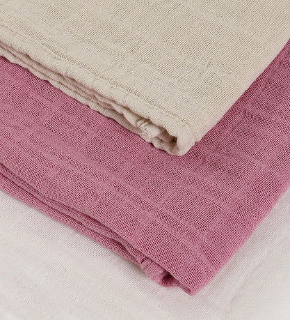 Pippi Muslin Cloths - Noos - 3-Pack - 65x65 cm - Mauve Orchid